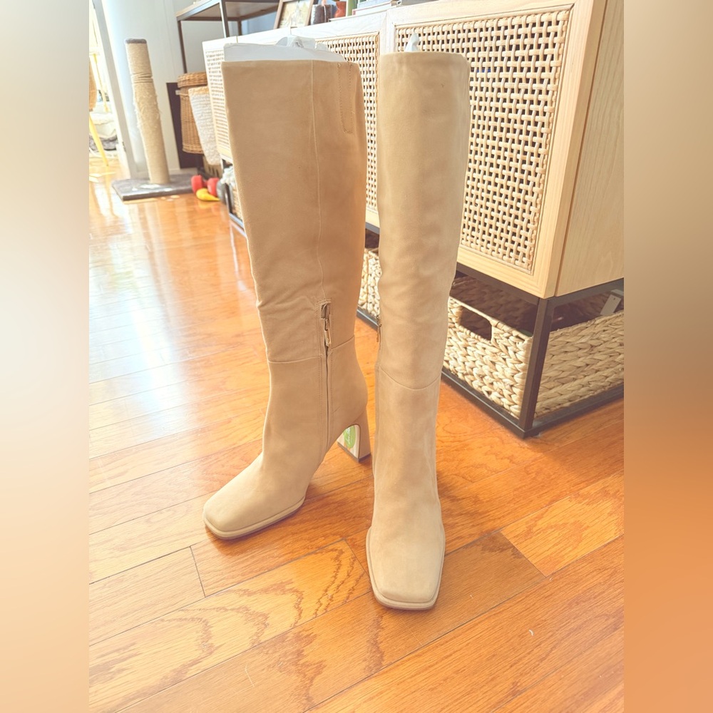 Sam Edelman Issabel Caramel Suede Knee high Boots